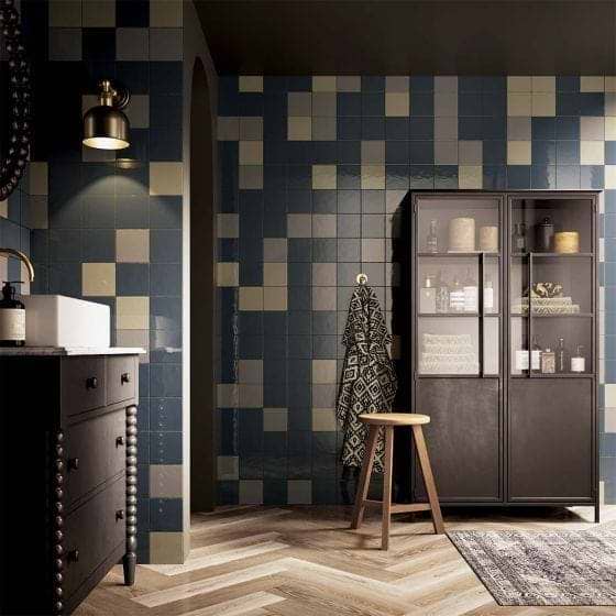 Flash Cobalt Gloss Ceramic Wall 130x130mm - Hyperion Tiles
