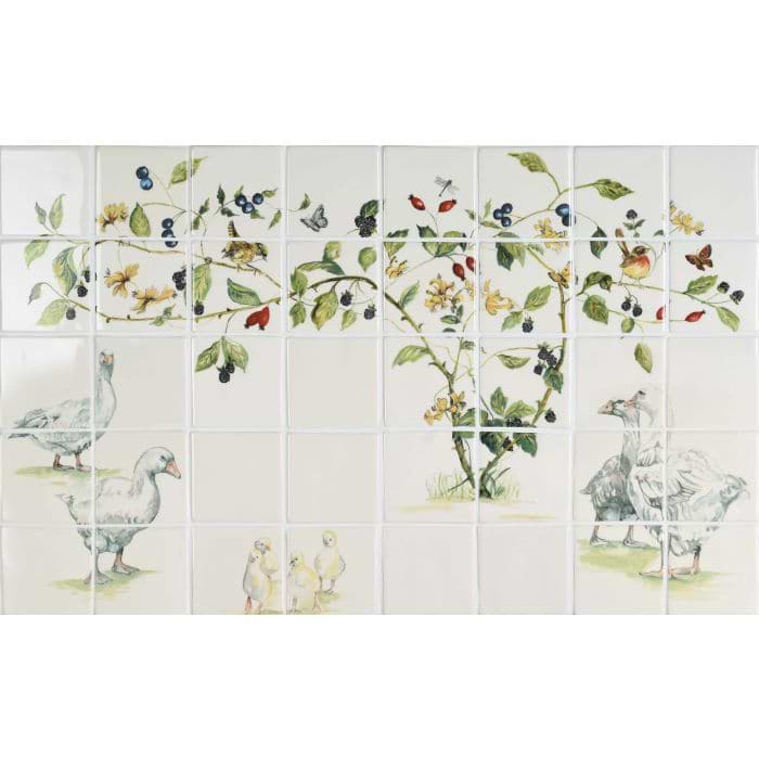 Flock of Geese 40 Tile Panel - Hyperion Tiles