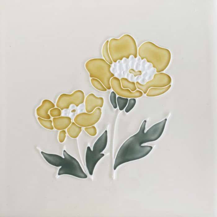 Floral Collection Buttercup Tubelined - Hyperion Tiles