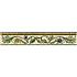 Floral Rope Blue & Yellow Classical Decorative Border on Colonial White - Hyperion Tiles