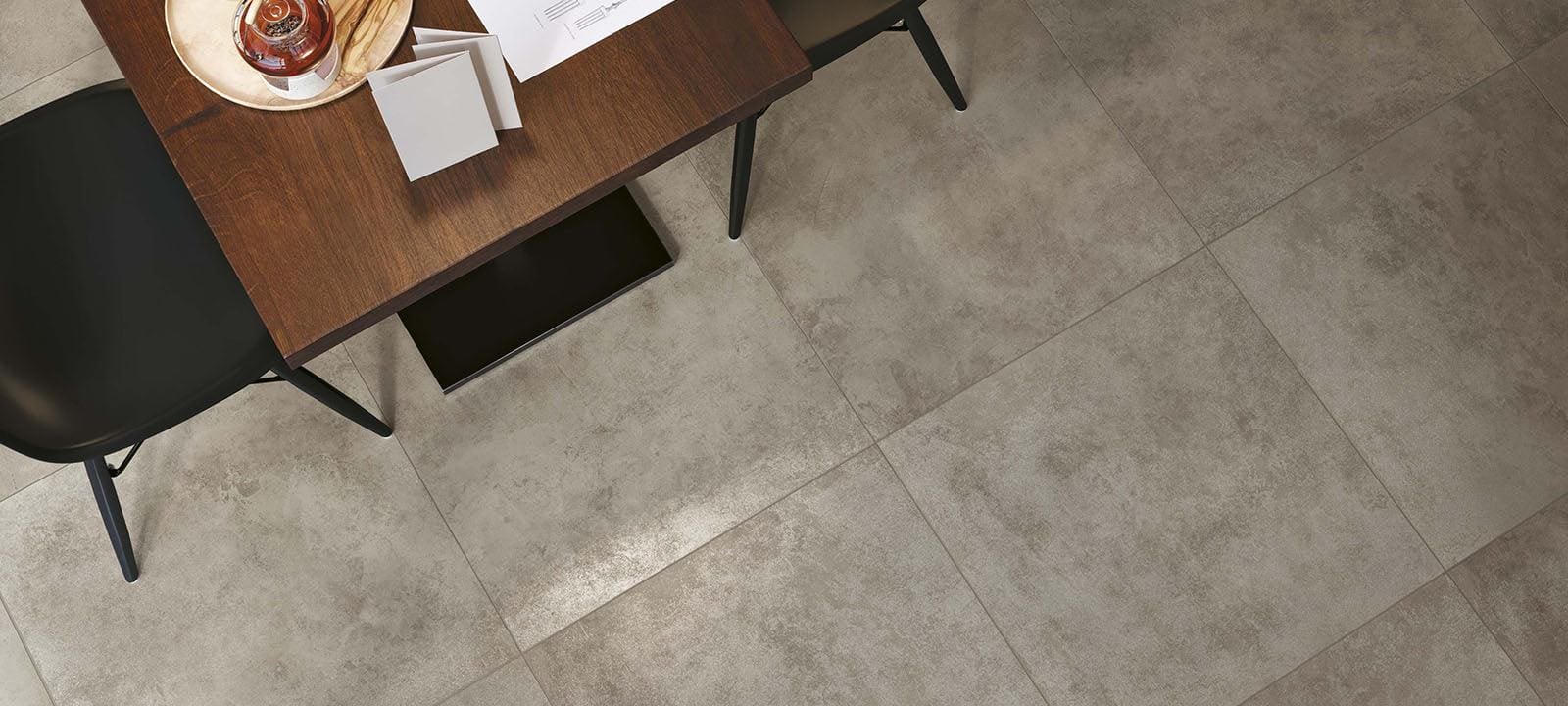 Minoli Wall &amp; Floor Tiles 60 x 60 x 0.8cm Flux Concrete Matt 60 x 60cm