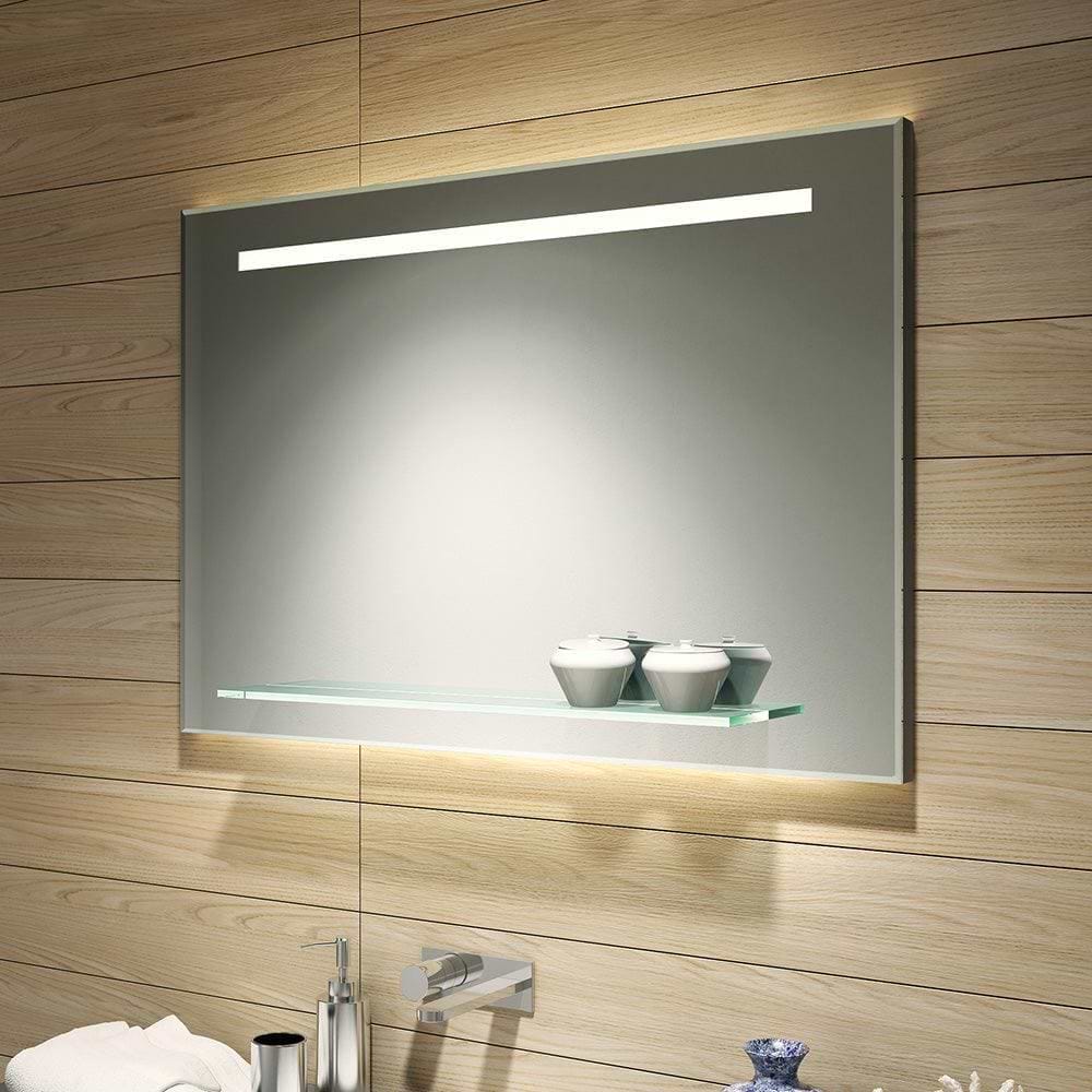 Fusion Light Mirror 100 with Shelf - Hyperion Tiles