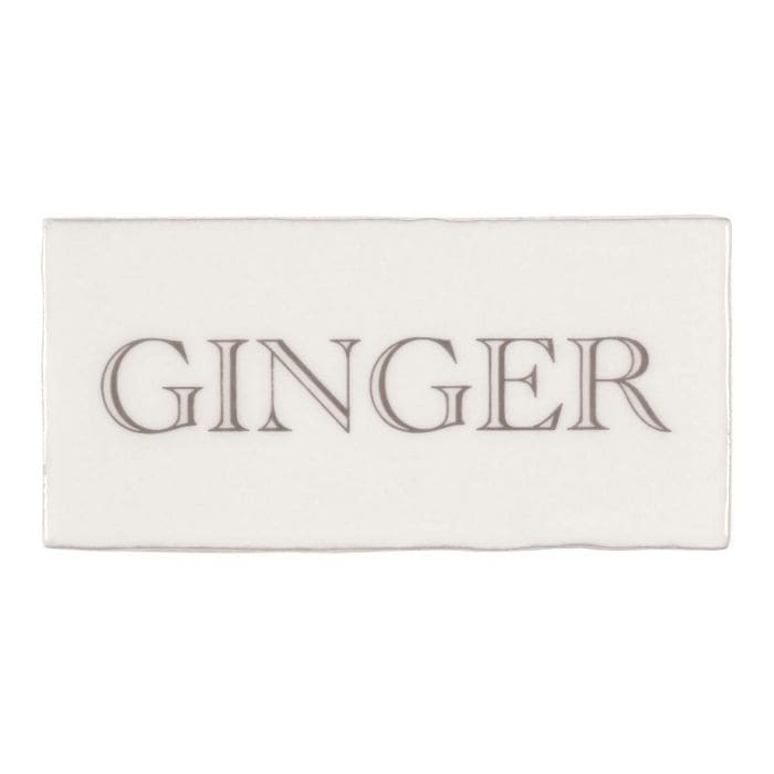 Ginger in Grey on Cotton - Hyperion Tiles