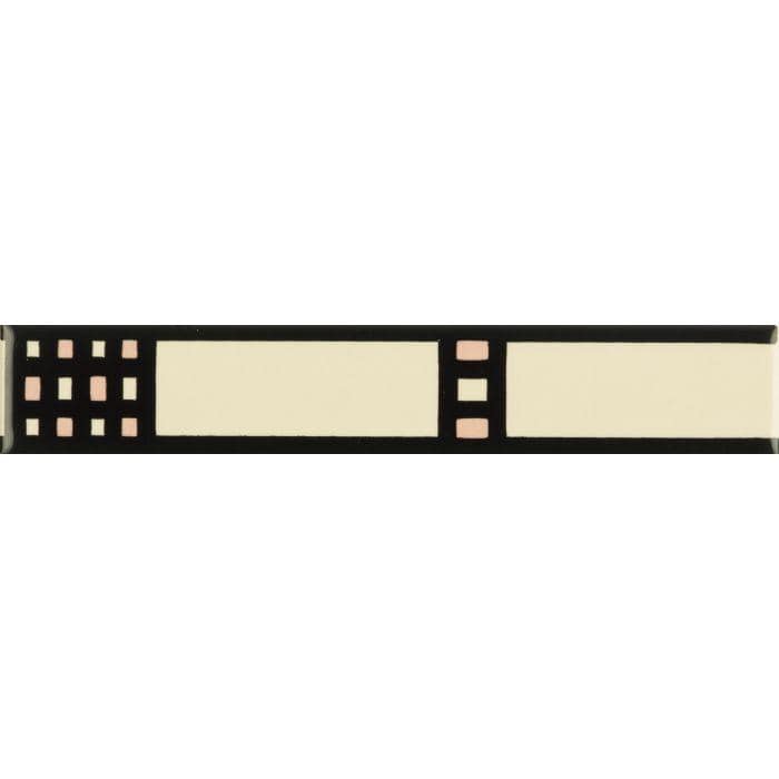 Glasgow Rose Border On County White - Hyperion Tiles