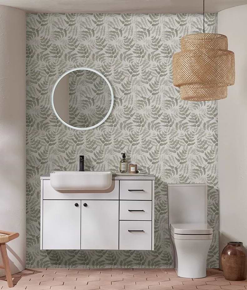 Glendurgan Ceramic Fern Olive - Hyperion Tiles