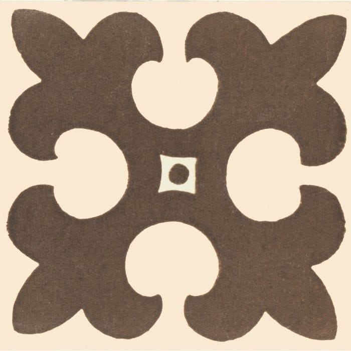 Gordon Dark Brown on White - Hyperion Tiles
