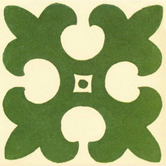 Gordon Pale Green on White - Hyperion Tiles