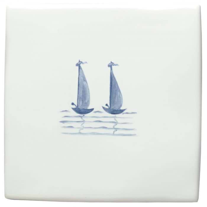 Grace &amp; Ann of Liverpool Delft Boats - Hyperion Tiles