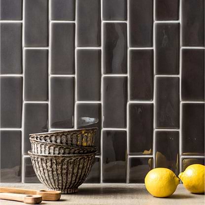 Grey Half Tile - Hyperion Tiles