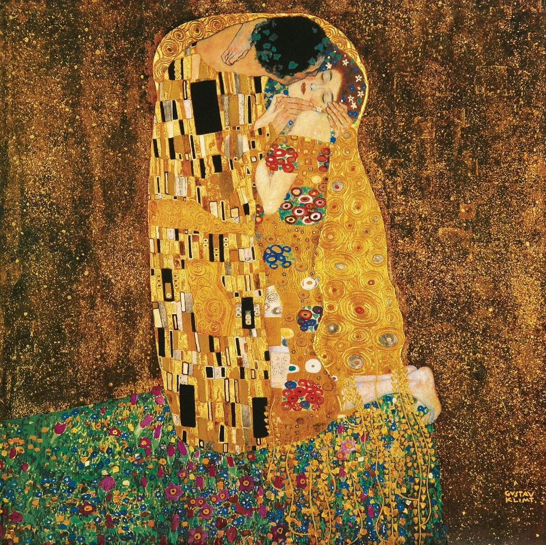 Gustav Klimt The Kiss Masterpiece Tile - Hyperion Tiles