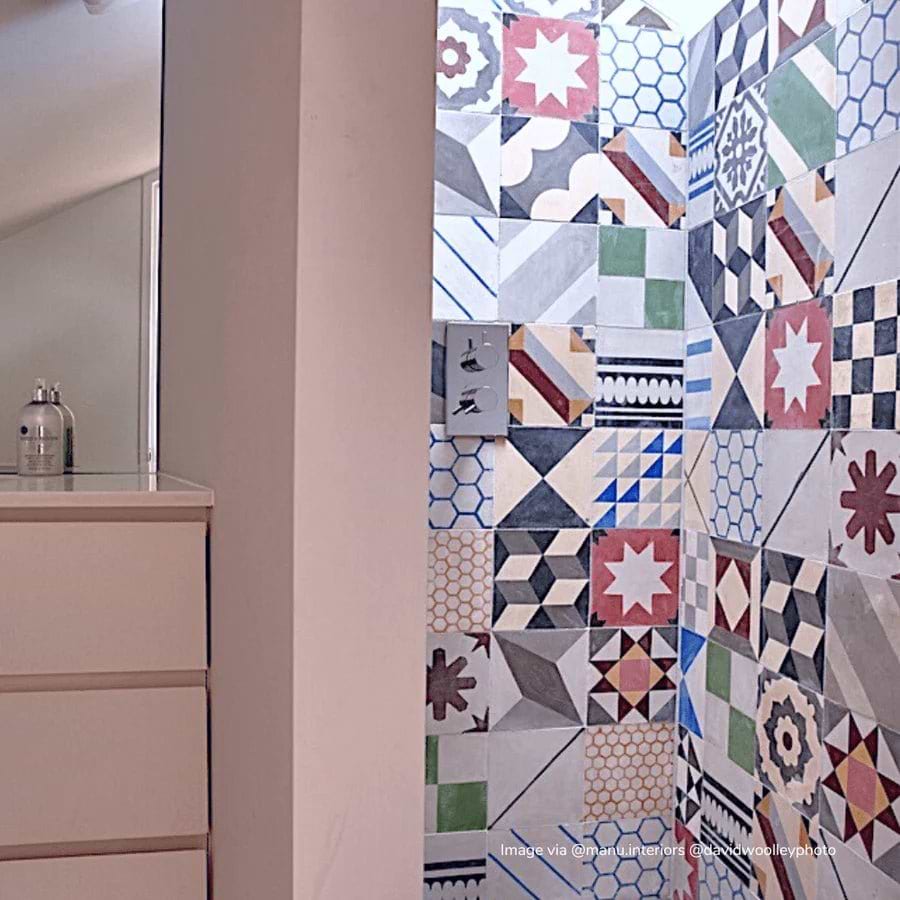 Handmade Patchwork Multi-Coloured Tile - Hyperion Tiles