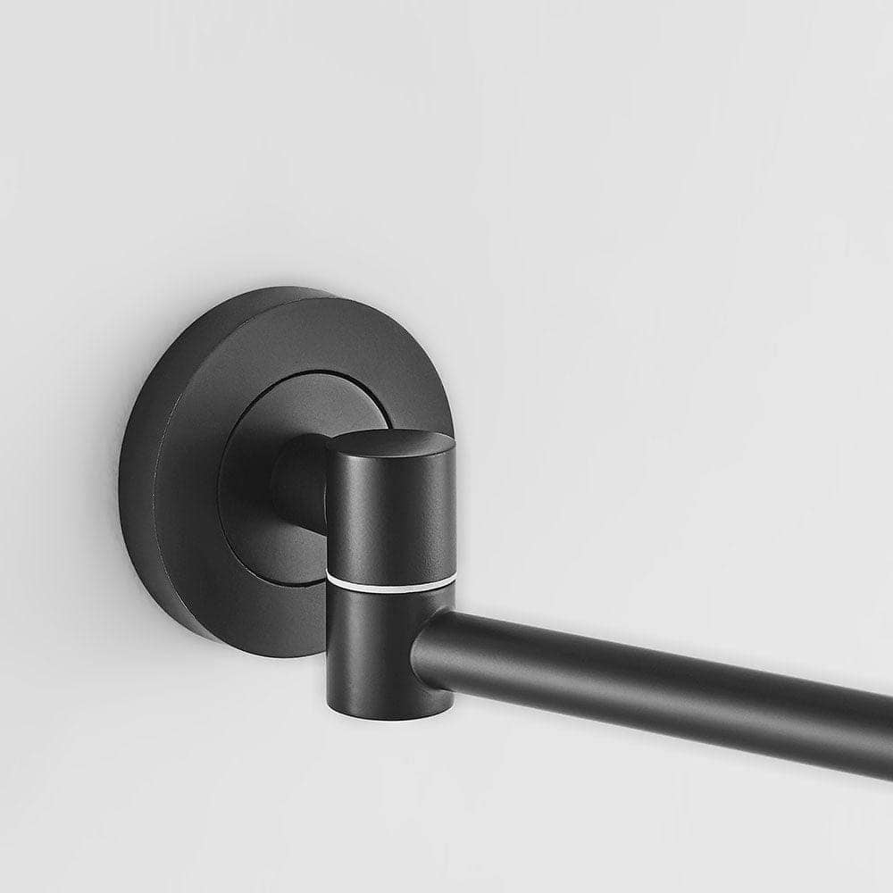Hutton Reversible 5X Magnifying Wall Mirror Black - Hyperion Tiles