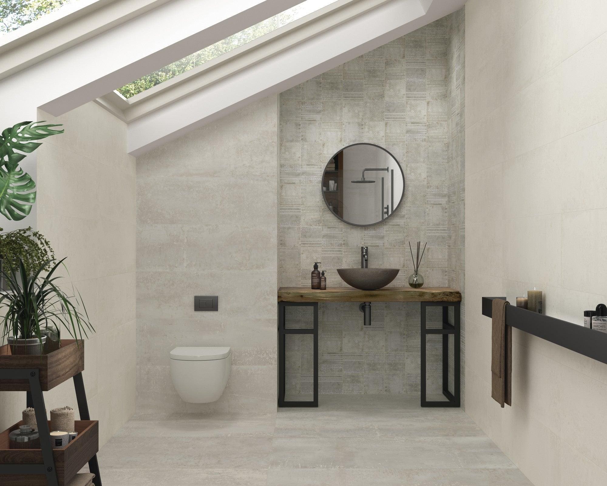 Hyperion Tiles All Products 40 x 40 x 15cm Lavabo Berlin Graphite