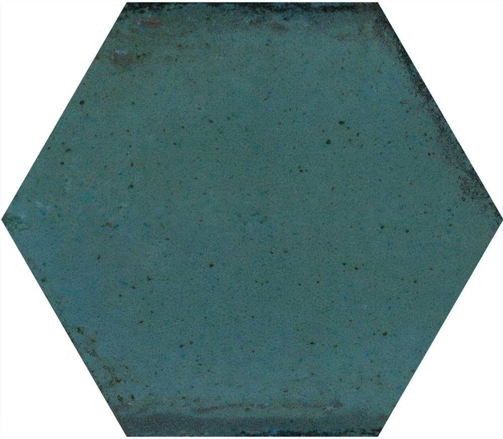 Hyperion Tiles Tiles – Hexagon 150 x 173 x 8mm Hope Blue Hexagon Gloss Ceramic Wall 150x173mm