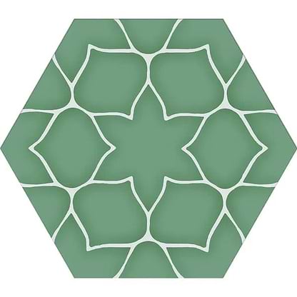 Hyperion Tiles Tiles – Hexagon 33 x 28.50 x 0.9cm Kerala Hexagon Aqua