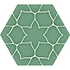 Hyperion Tiles Tiles – Hexagon 33 x 28.50 x 0.9cm Kerala Hexagon Aqua