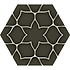 Hyperion Tiles Tiles – Hexagon 33 x 28.50 x 0.9cm Kerala Hexagon Charcoal