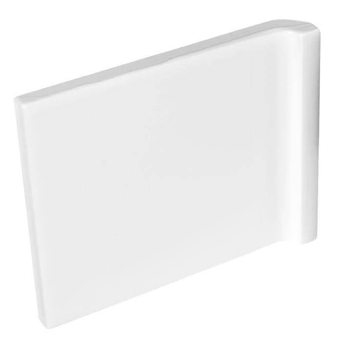 Internal Half Tile Wrapping Piece Brilliant White - Hyperion Tiles