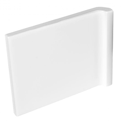 Internal Half Tile Wrapping Piece Brilliant White - Hyperion Tiles