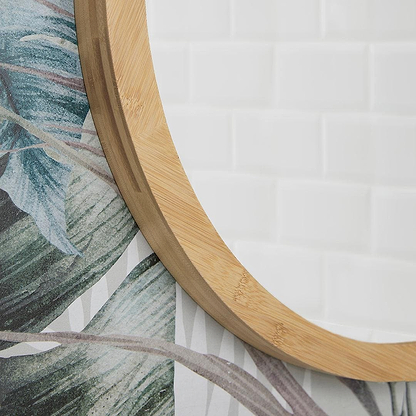Kenji Mirror Round 60cm in Bamboo - Hyperion Tiles