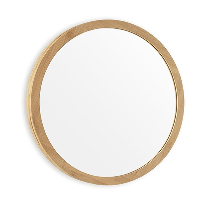 Kenji Mirror Round 60cm in Bamboo - Hyperion Tiles