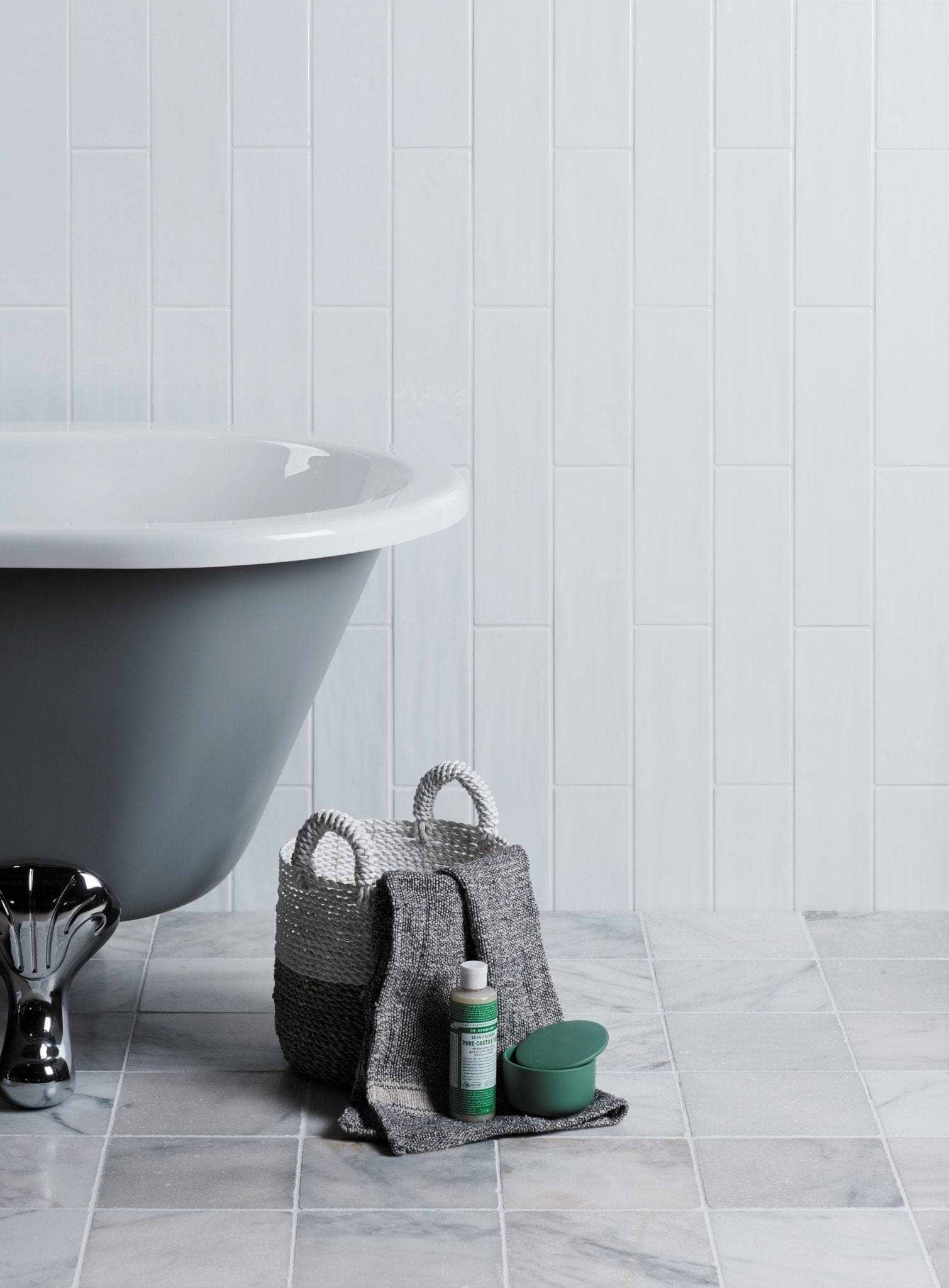 Kennet Porcelain Chalk White - Hyperion Tiles
