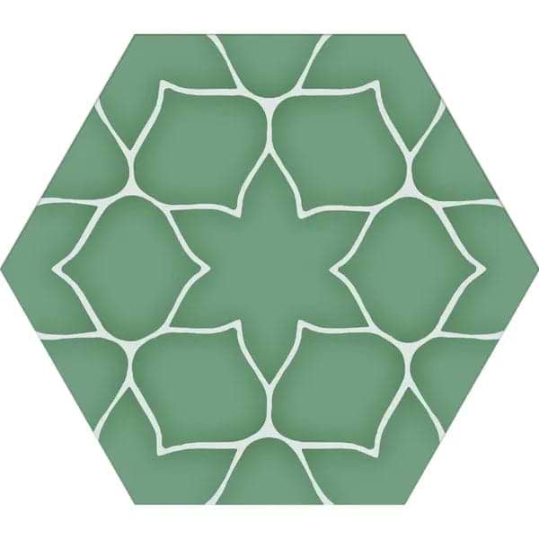 Kerala Hexagon Aqua - Hyperion Tiles