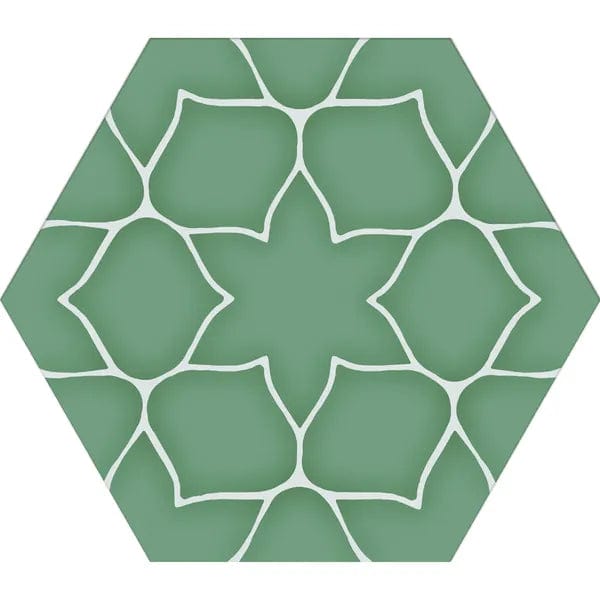 Kerala Hexagon Aqua - Hyperion Tiles