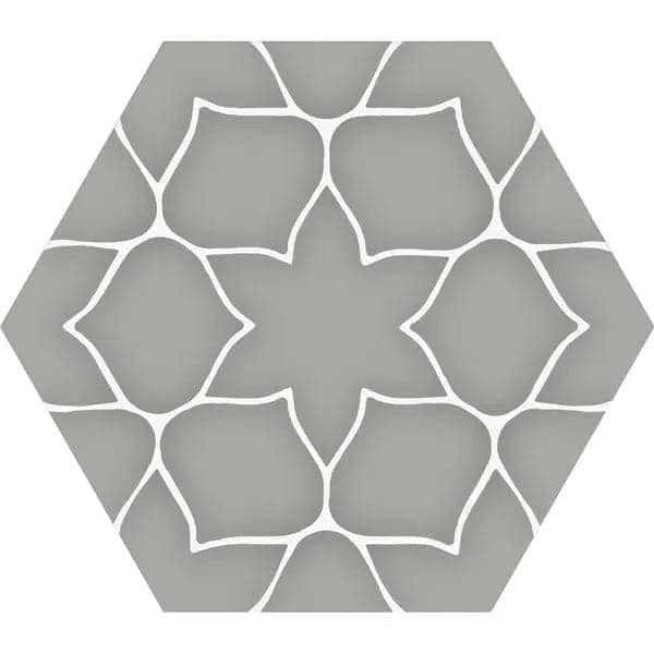 Kerala Hexagon Grey - Hyperion Tiles
