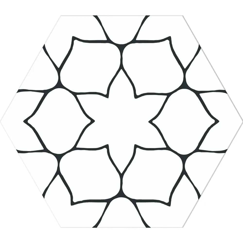 Kerala Hexagon White - Hyperion Tiles