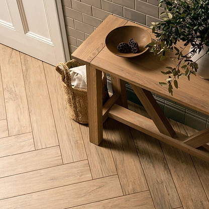 Lignum Beige Natural Rectified Glazed Porcelain - Hyperion Tiles
