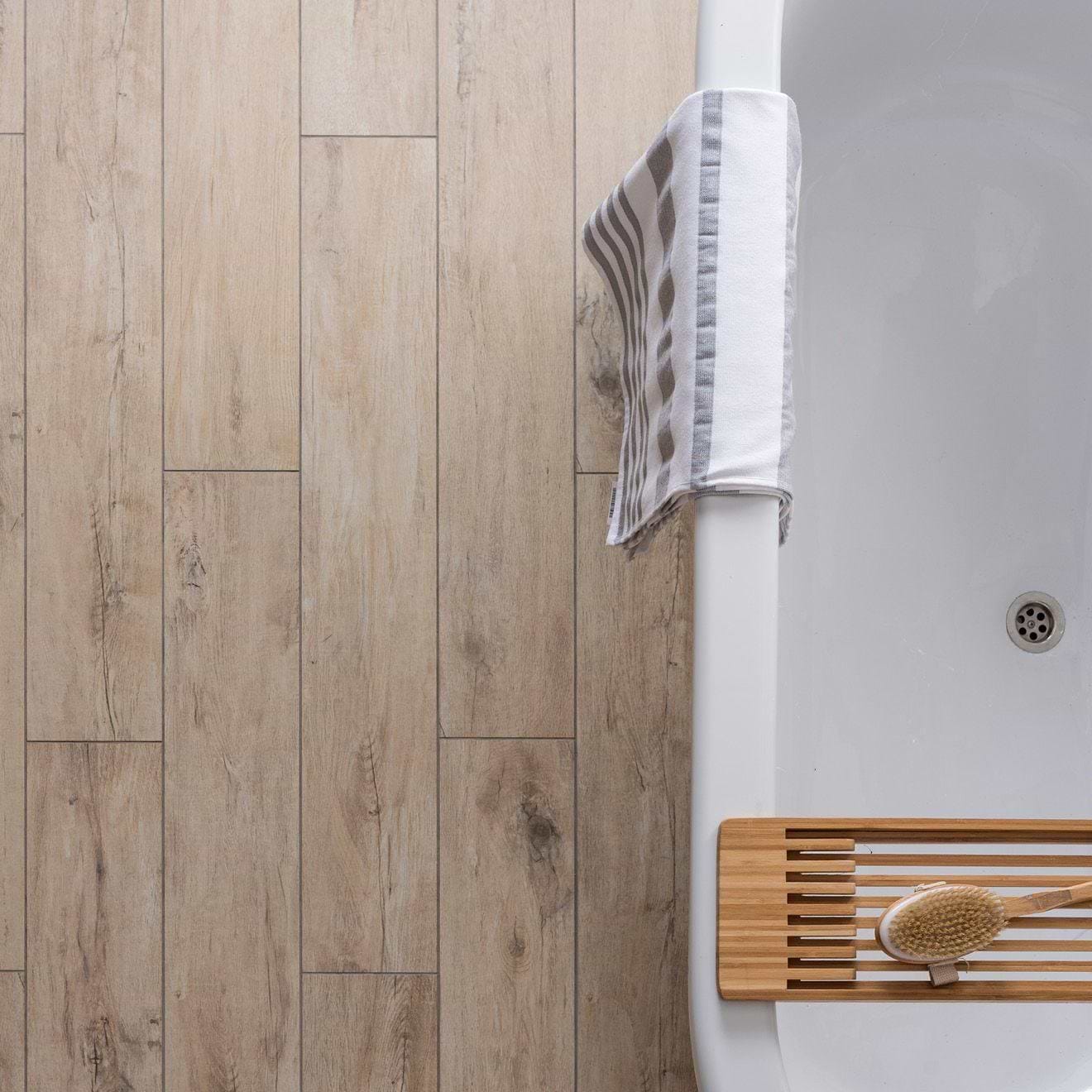 Lignum Cream Natural Rectified Glazed Porcelain - Hyperion Tiles