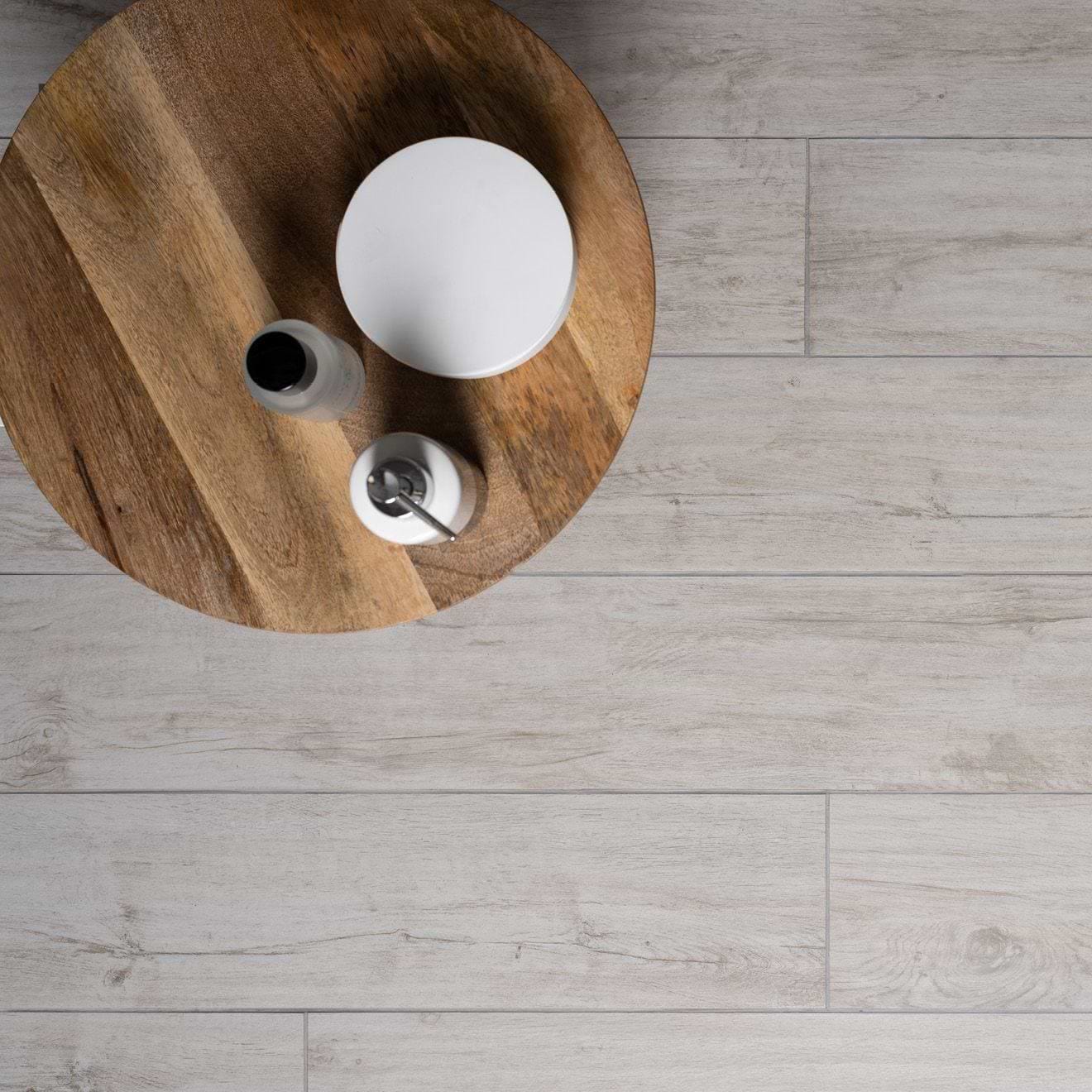 Lignum White Natural Rectified Glazed Porcelain - Hyperion Tiles