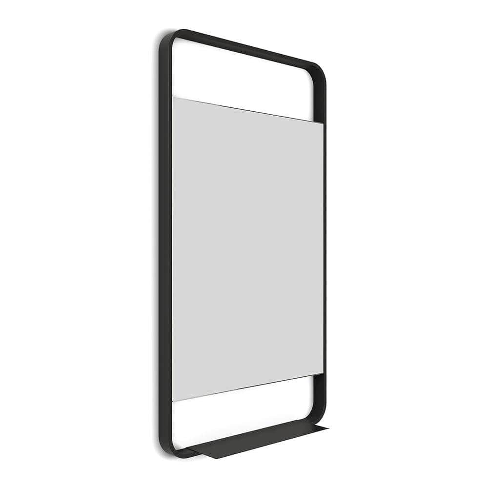 Ludgate Mirror with Shelf 55x100cm Black - Hyperion Tiles