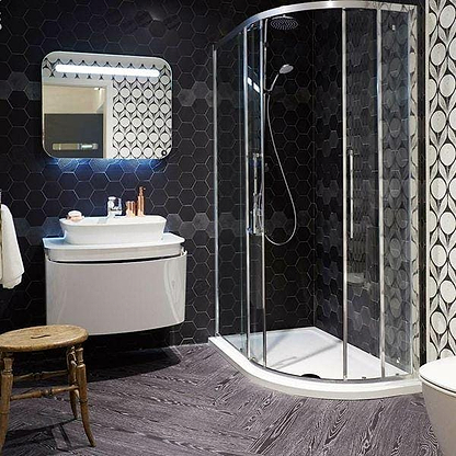 Lumber Black Tiles - Hyperion Tiles