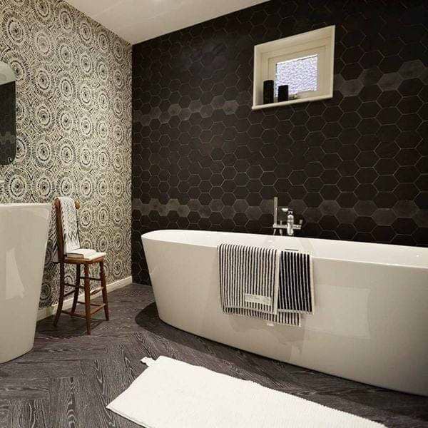 Lumber Black Tiles - Hyperion Tiles