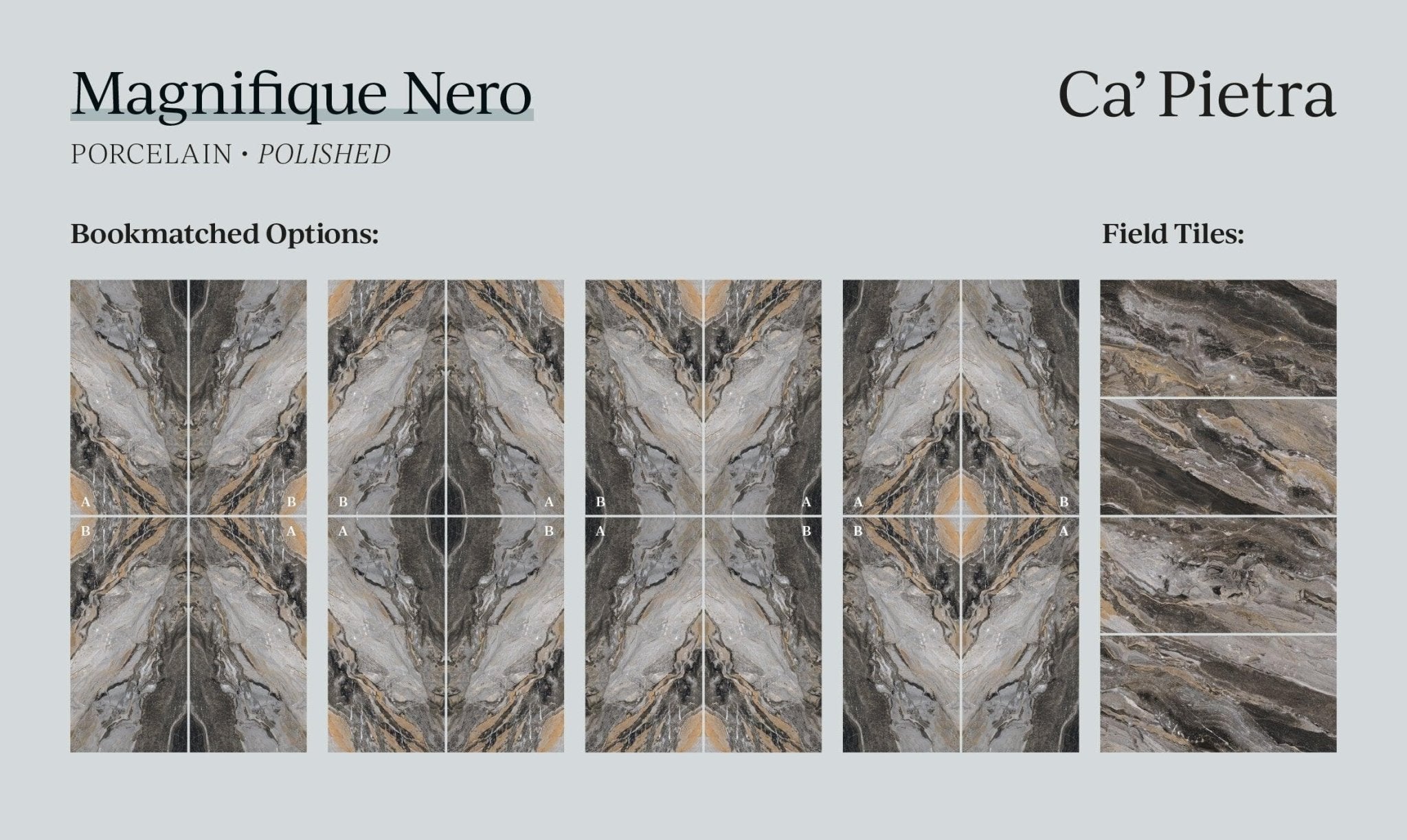 Magnifique Porcelain Nero - Hyperion Tiles