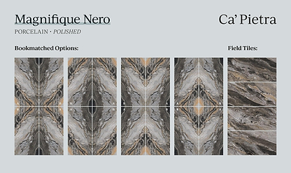 Magnifique Porcelain Nero - Hyperion Tiles