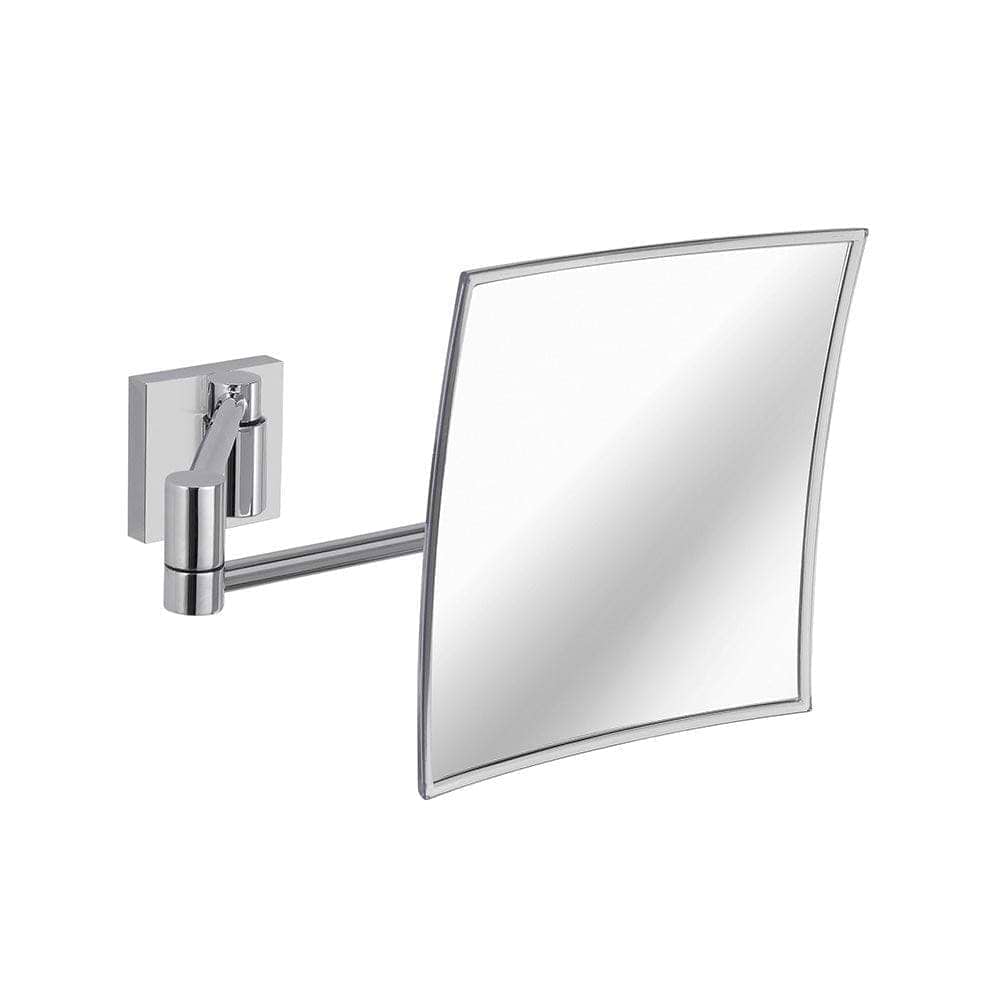 Maldive Square Magnifying Mirror Chrome - Hyperion Tiles