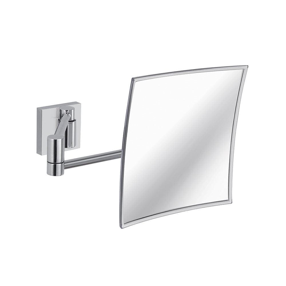 Maldive Square Magnifying Mirror Chrome - Hyperion Tiles