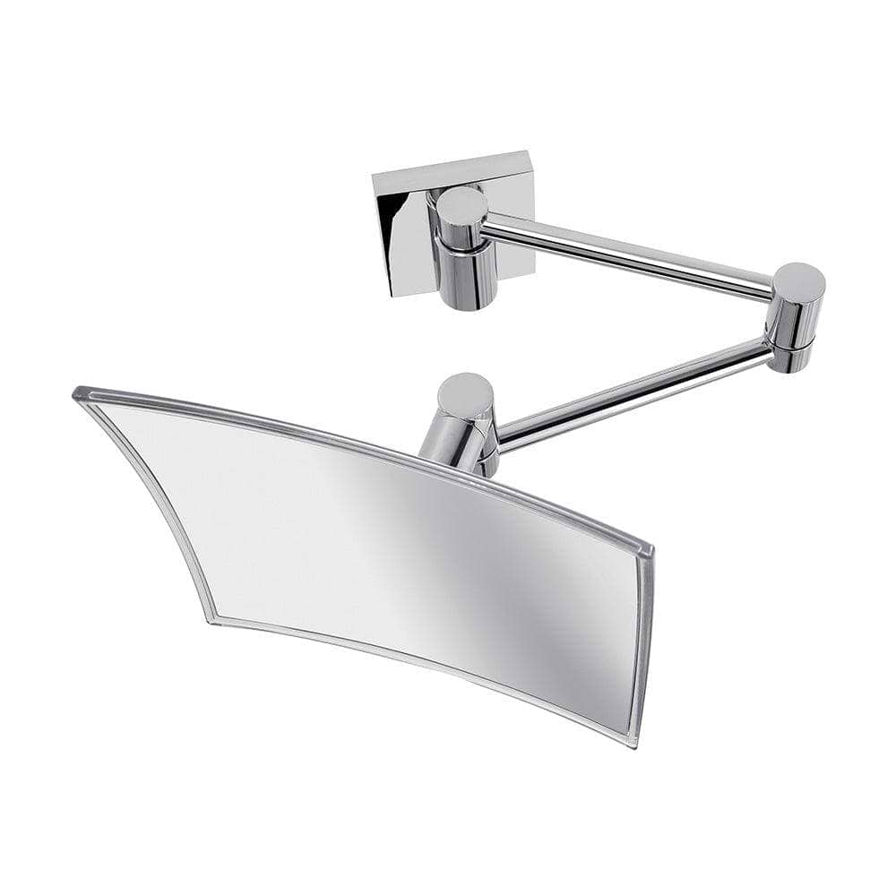 Maldive Square Magnifying Mirror Chrome - Hyperion Tiles