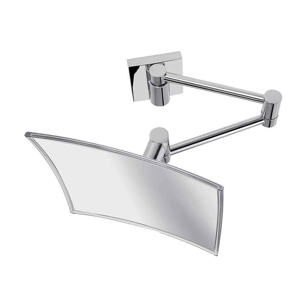 Maldive Square Magnifying Mirror Chrome - Hyperion Tiles