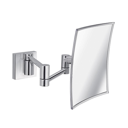 Maldive Square Magnifying Mirror Chrome - Hyperion Tiles