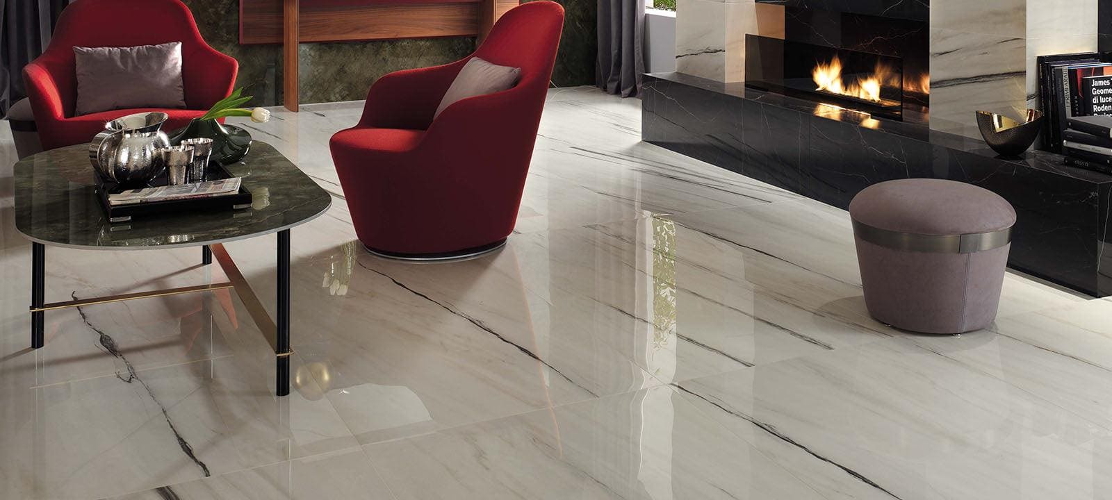 Marvel Bianco Fantastico Lappato 37.5 x 75cm - Hyperion Tiles