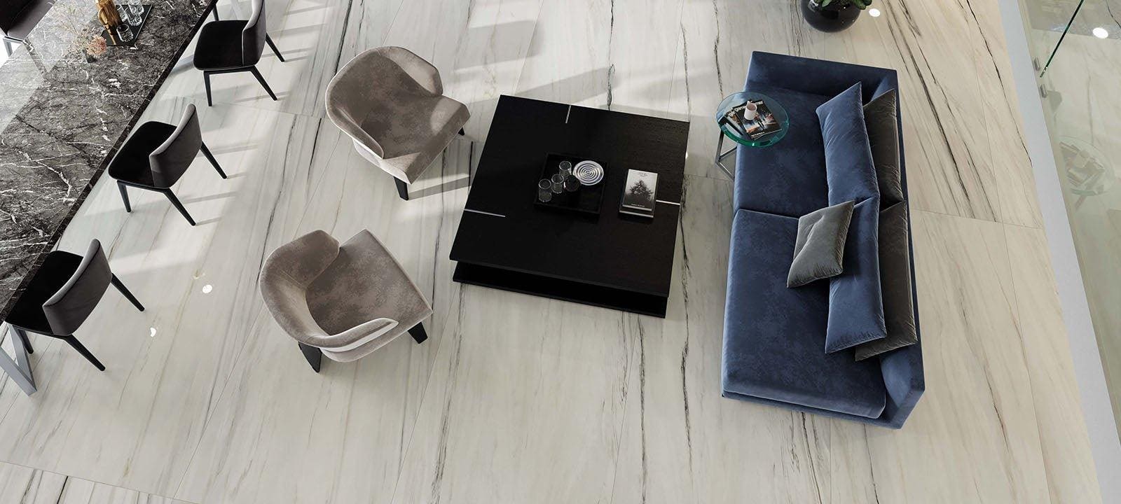 Marvel Bianco Fantastico Matt 37.5 x 75cm - Hyperion Tiles