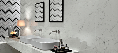 Marvel Carrara Pure Matt 30 x 60cm - Hyperion Tiles