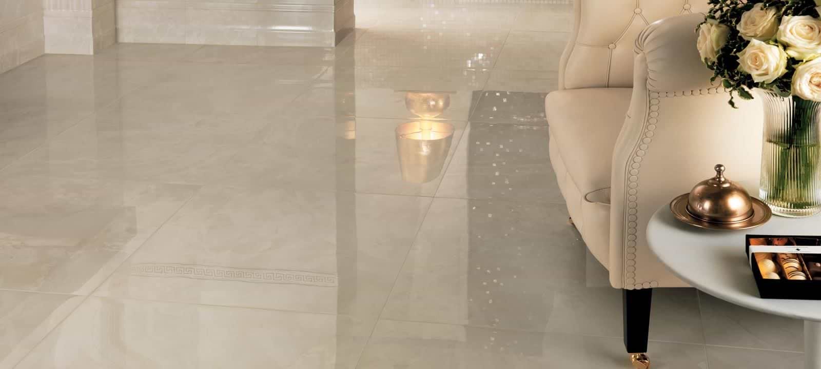 Marvel Champagne Onyx Lappato 60 x 60cm - Hyperion Tiles