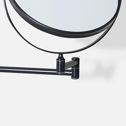 Mason Reversible 5X Magnifying Wall Mirror Black - Hyperion Tiles