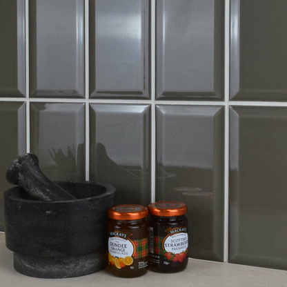 Metro Dark Grey Gloss - Hyperion Tiles