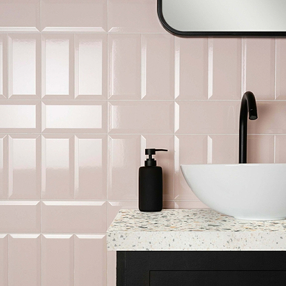 Metro Light Pink Gloss - Hyperion Tiles